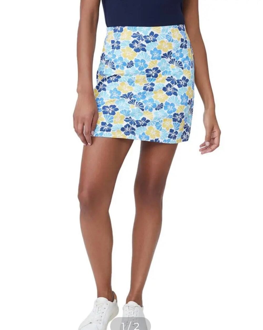 NWT J McLaughlin Briana Floral Skort Women's M Built-in Shorts Tennis Resort